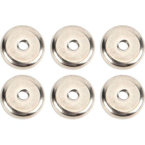 6 Aimants Forts Néodymium avec Alésage - Lot de 6 Pièces pour Fixation Magnétique Puissante (1/5)