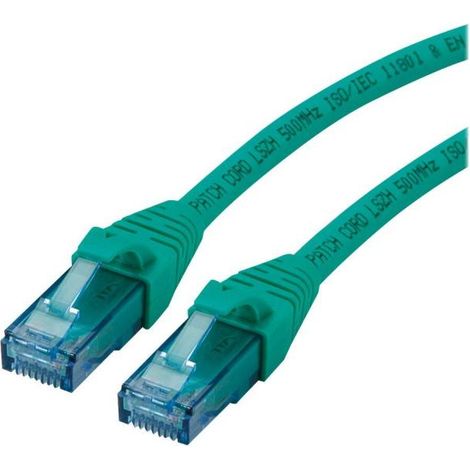 Latiguillo Roline RJ-45 (M) a RJ-45 (M) 10 m UTP CAT 6a verde (21.15.2737)