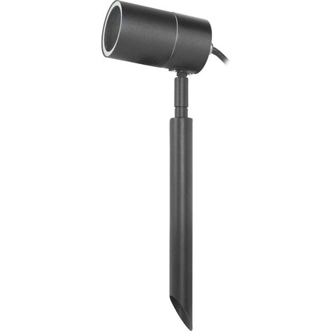 Forlight Pixa - Proyector de Jardín GU10 con Pincho Estaca para Césped con Protección Exterior IP44 Acero Inoxidable Negro (1/3)
