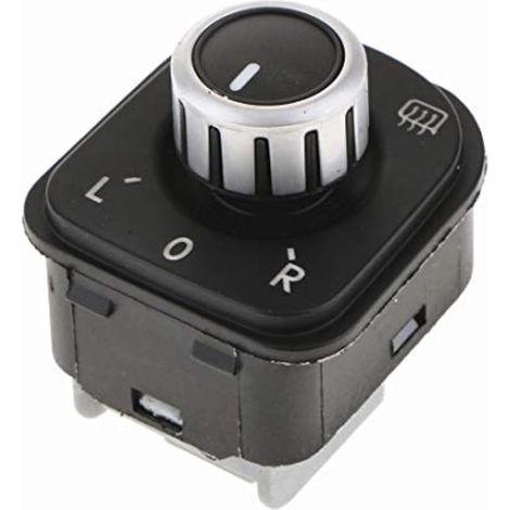 Bouton de commutateur de réglage du rétroviseur latéral chromé OEM 5ND959565B pour Jetta MK5 Golf MK5 MK6 Rabbit Eos Passat B6 3C Tiguan (1/4)