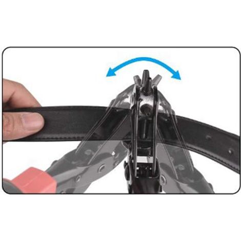 Vente directe d'usine de perforatrices de ceintures multifonctionnelles, perforatrice de ceintures manuelle, perforatrice de trous ronds, perforatrice de trous plats, rondelle ovale de luxe, tournevis (1/5)
