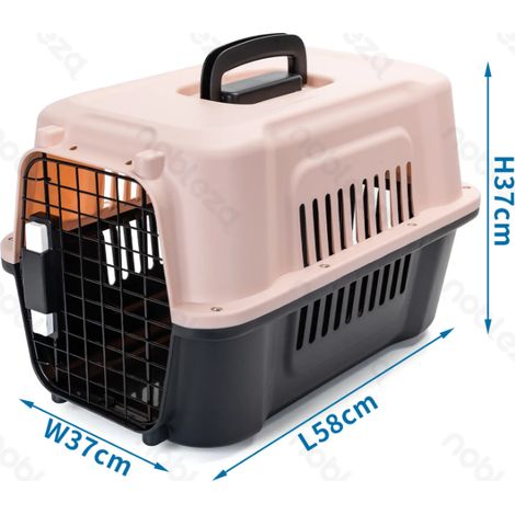 Boîte de Transport pour Animaux de Compagnie Durable en Plastique Anti-Rayure
