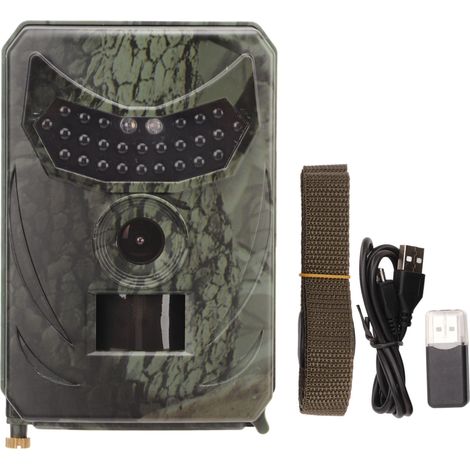 Caméra de chasse extérieure PR100C 1080P HD, caméra infrarouge à induction pour faune, surveillance de sentier pour villa et maison (1/5)