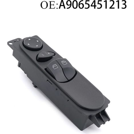 A9065451213 Interrupteur de lève-vitre de voiture, interrupteur de commande de lève-vitre électrique transfrontalier, adapté aux voitures Mercedes-Benz, commande la montée et la descente des vitres él