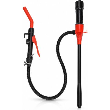 Pompe essence electrique, pompe transfert carburant portable alimentée par batterie avec buse à arrêt rapide et contrôle du flux, pour carburant, huile, diesel, essence (1/5)