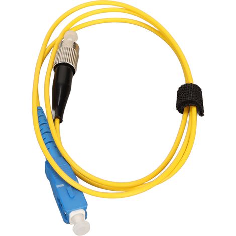Cordon de brassage à fibre optique 0,5 yd FC vers SC monomode à faibles pertes optiques pour commutateur (1/5)