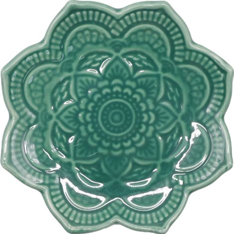 Elegant Green Irregular Jewelry Tray, Ceramic Ring Holder for Jewelry, Dressing Table or Bathroom Shelf (1/5)