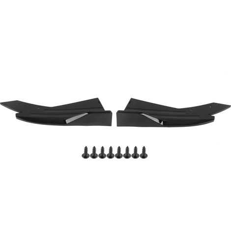 Aileron arrière, diffuseur, séparateur, protection canard, jupe latérale, kit carrosserie universel en ABS noir brillant pour voitures (1/5)