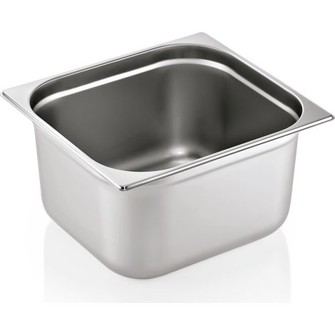 Bac GN 2/3 en Acier Chrome 18 L P 200 mm - Was Germany