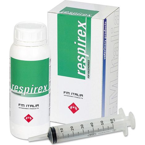 RESPIREX mangime complementare per cavalli sportivi con oli di erbe balsamiche dal sapore balsamico/rinfrescante 500 ml