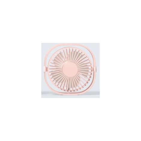 Kleiner, leiser, tragbarer USB-Ventilator (nur USB-Betrieb, kein Akku), kühlend, 3 Geschwindigkeitsstufen, verstellbar, 360° drehbar, für Zuhause, Büro, Schlafzimmer, Pink – Crezuo