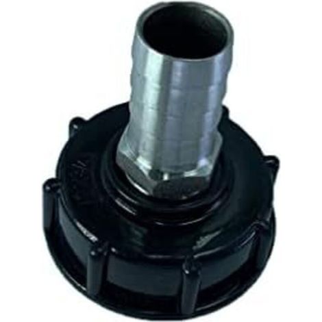 60mm inlet 25mm outlet drain tap valve adapters fittings faucet garden hose connectors water barrel supplies. (1/4)