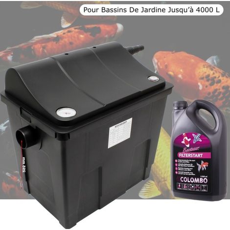 Filtre Bassins De Jardin + Bactéries de démarrage Étangs Jusqu'à 4000 Litres (1/5)