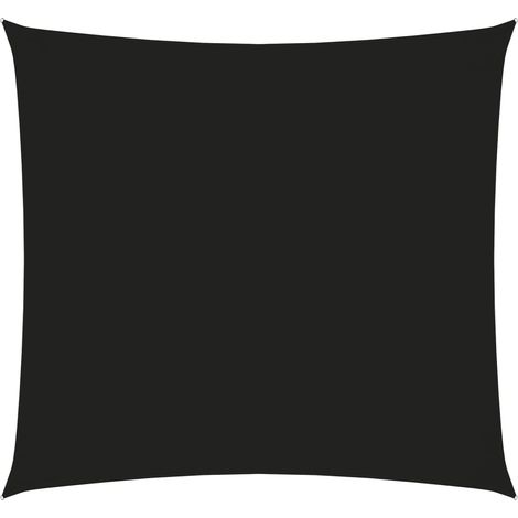 Voile toile d'ombrage parasol tissu oxford rectangulaire 2,5 x 3 m noir