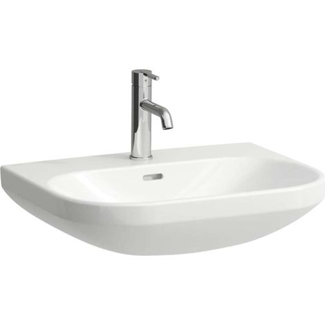 LAUFEN LUA Waschtisch, 1 Hahnloch, mit Überlauf, 600x460mm, (1/4)