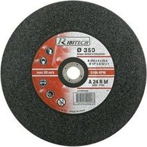 Disque Abrasif 350 mm - 350x3x25,4 mm - Pour Tronçonnage Acier - Performance Optimale - D-Work