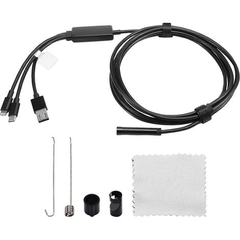Endoscope pour téléphone portable, endoscope haute définition, endoscope 4 en 1, endoscope étanche pour voiture, D (1/5)