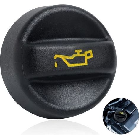 Bouchon de Remplissage d'Huile Moteur pour C2 C3 C4 207 208 301 308 508 2008 3008 5008 Partner,Bouchon Huile Moteur,Référence OEM 9670015080 1180S5 9674157180 (1/4)
