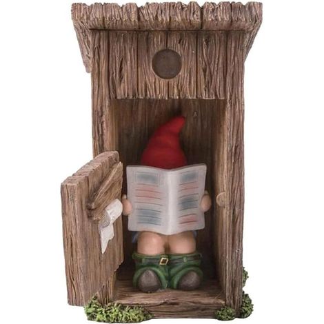 Nain De Jardin - Statue Déco Extérieur Résine - Pour Pelouse Cour Terrasse Intérieur - Hauteur 16 cm - Lot De 1 (1/5)
