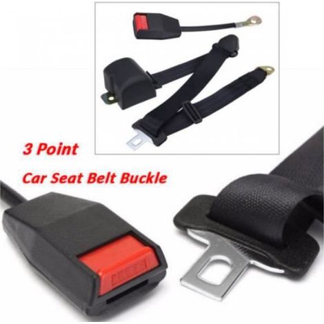 2 PCS Voiture Ceinture De Sécurité Lap 3 Point Sécurité Voyage Réglable Rétractable Auto Universel - 4 (1/4)