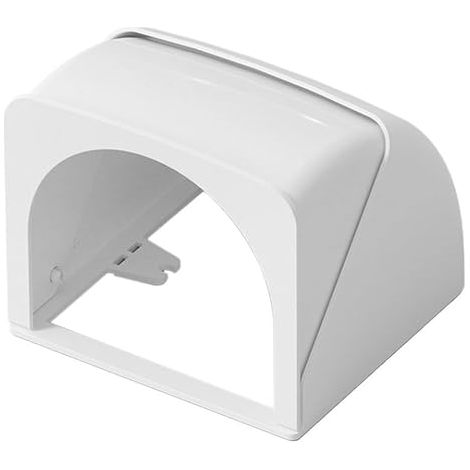 Boîte étanche pour prise de courant électrique - Pour extérieur - Pour une utilisation en extérieur dans les cours, les jardins ou les patios (blanc) (1/5)