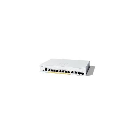 Cisco Catalyst 1300 Switch Gestito L2 Gigabit Ethernet con Supporto PoE a 8 Porte, Porta Combo 10/100/1000, Colore Grigio