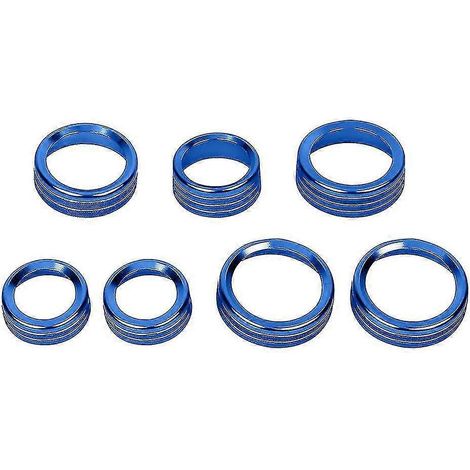 Bouton de commande de phares et de climatisation pour Ford F-150 2021-2022 (4x4) - Garniture de commutateur de remorque - Bleu (1/5)