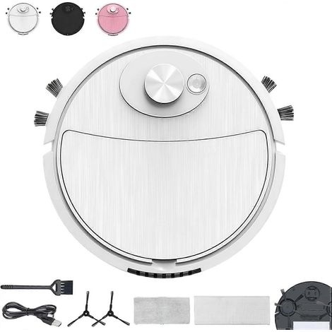 Mini aspirateur robot pour voiture (2027), robot nettoyeur compact 3 en 1 rechargeable avec fonction lavage humide. (1/5)