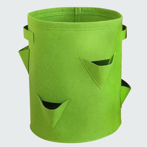 Sollbry Bolsas para cultivo de fresas, 40 l/10 galones, para hortalizas, de tela no tejida con ventana, para cultivo de hortalizas de jardín (1/5)