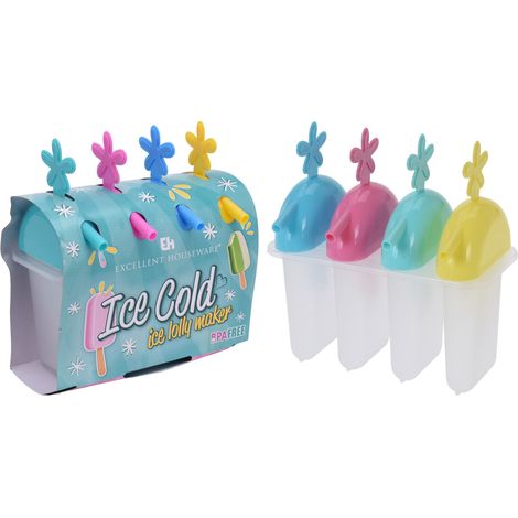 4 FORMINE PER GHIACCIOLI COLORI ASSORTITI