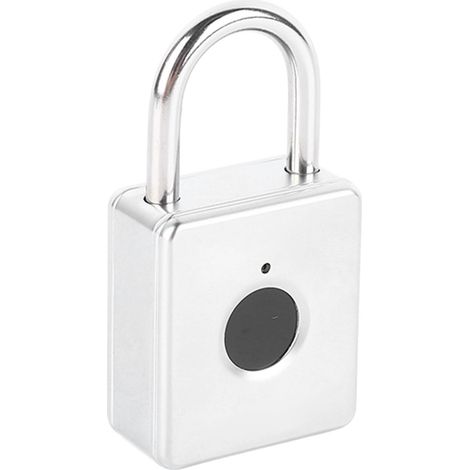 Cadenas à empreinte digitale haute précision, antivol, portable, étanche, sans clé, pour casiers à bagages, dortoirs, argent (1/5)