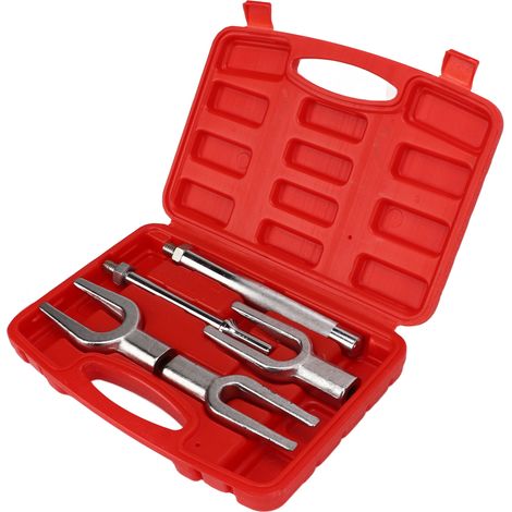 Jeu de 5 démonte-rotules en acier, fourche séparatrice de biellettes, extracteur de chapes avec coffret pour voitures et utilitaires légers (1/5)