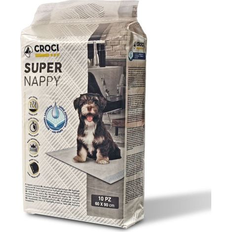 Set 8 Tappetini Igienici Assorbenti Super Nappy 90x60 cm per Cani