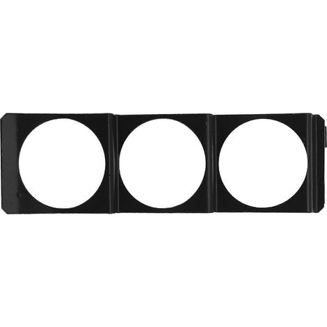 Support triple pour manomètres 52 mm x 3 - Panneau - Emplacement pour autoradio stéréo standard simple DIN universel (1/5)