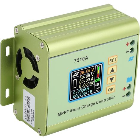 MPPT-Solarladeregler mit LCD-Anzeige, aus Aluminiumlegierung, für Lithiumbatterien (1/5)