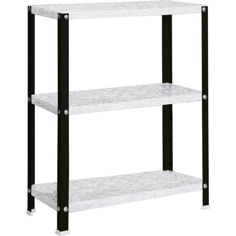 SimonRack Scaffale da Ufficio/Libreria, 900x800x300 mm, 3 Ripiani, 100 kg per Ripiano, Metallo Stile Industriale, Antracite/Zincato – Simon Home