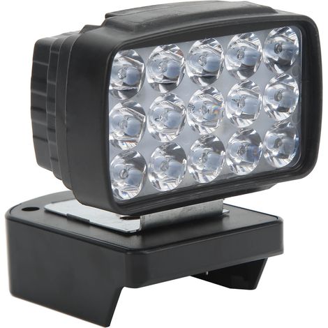 8W 900lm kabellose LED-Arbeitsleuchte, betrieben mit 15V-21V Lithium-Ionen-Akkus und Ein-/Ausgangsschalter (1/5)