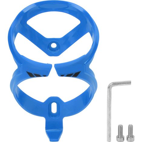 Porte-bidon vélo en polycarbonate, adaptateur tige de selle pour longues sorties extérieures, bleu foncé (1/5)