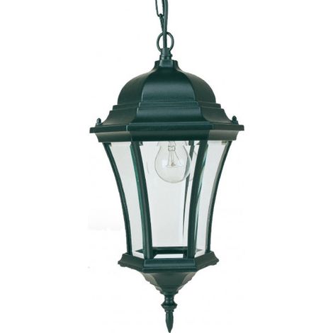 Applique Suspension 6 Faces 100W Vert de Gris - INITIALIS