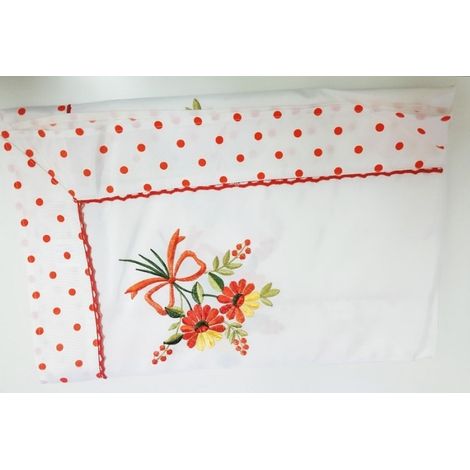 Trade Shop - Centro De Mesa De Tela Con Flores De Primavera - (1/5)