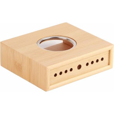 Accessoire pour réchaud à gaz, Chauffe-théière, Réchauffeur de théière en Bambou Thé Base Chauffe-Plats (1/5)