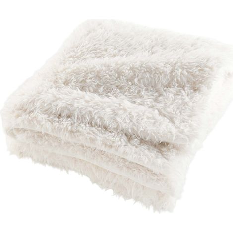Plaid Hiver Chaud XXL (220 x 240 cm) Mouton, Imitation Fourrure - 220x240cm - Blanc (1/3)
