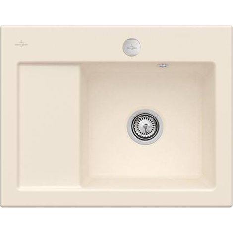 V&B Spüle Subway 45 Compact re, m Abl.garn, Exzenter, ivory C-plus (1/5)