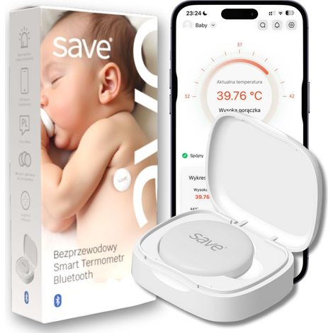 Termometro wireless per bambini, app intelligente per allarme febbre. (1/5)