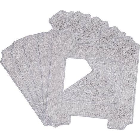 Lntyq Lot de 6 tampons de nettoyage,Chiffon de nettoyage en microfibre lavable,pour robots de nettoyage de vitres Ecovacs Winbot W1 / W1 Pro / W2 / W2 Omni - Pour robot nettoyeur de vitre (1/5)