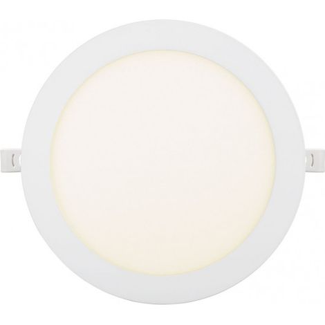 Obsidian Downlight 24w 4000k Bianco Rotondo 2040lm 2,5x30x30 Cm Taglio 27,5 Cm