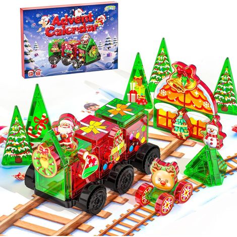 Cadeau de Noël- Joulun lähtölaskenta yllätys sokea laatikko lahjapaketti - rakennuspalikkalelu pöytäkoriste lahja