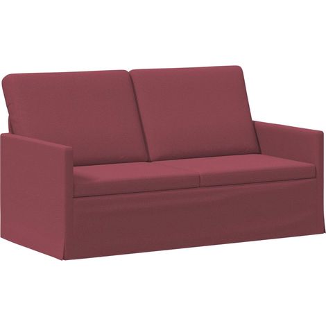 2 Seater Sofa Wine Red 150 x 81 x 82 cm Fabric vidaXL (1/5)