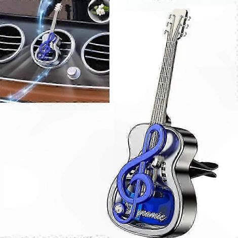 Duftender Autodiffusor, gitarrenförmiger Lüftungsschlitzclip, drehbares Design für Aromatherapie (1/5)