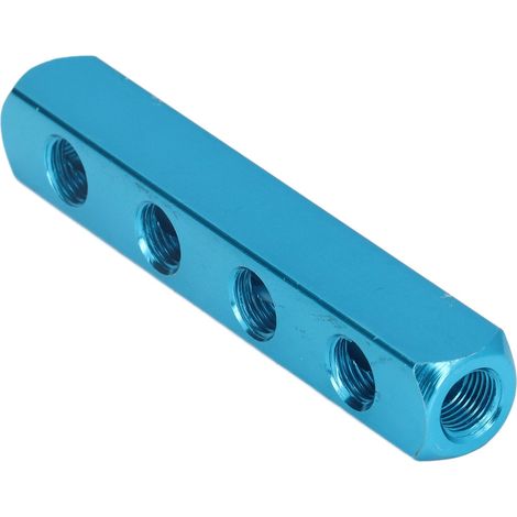 Collecteur pneumatique en aluminium, bloc de distribution d'air pour équipements d'automatisation AL-4 (1/5)